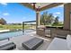 Outdoor oasis with a pool, spa, and summer kitchen at 1257 Radiant St, Reunion, FL 34747