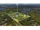Aerial view of house and surrounding land at 12151 Walker Pond Rd, Winter Garden, FL 34787