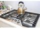 Modern gas cooktop with stainless steel finish at 7410 Barrier Cove Way, Kissimmee, FL 34747