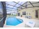 Private screened pool and patio area, perfect for outdoor entertaining at 4498 Monado Dr, Kissimmee, FL 34746