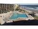 Resort-style pool and sundeck with ocean views at 2301 S Atlantic Ave # 327, Daytona Beach, FL 32118