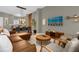 Open living area with stylish furniture and wood accents at 1121 Park Ridge Cir, Kissimmee, FL 34746