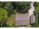 Overhead view of house with a detached garage at 731 Midget Dr, Winter Park, FL 32789