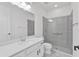 Bathroom with shower, toilet and vanity with white countertop at 10951 Citron Oaks Dr, Orlando, FL 32836