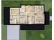 Second floor plan with Primary bedroom, two additional bedrooms, and laundry at 33 S Graham Ave, Orlando, FL 32803