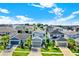 Aerial view of house and surrounding neighborhood at 2723 Plume Rd, Clermont, FL 34711