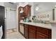 Bright kitchen offers updated countertops and wood cabinets at 1069 S Hiawassee Rd # 1336, Orlando, FL 32835