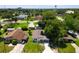 Aerial view of the house and surrounding neighborhood, showcasing its location at 240 People St, Maitland, FL 32751