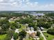 Wide aerial view showing the property's surroundings and neighborhood at 240 People St, Maitland, FL 32751