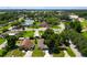 Aerial view of houses and community features including a pool at 240 People St, Maitland, FL 32751