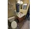 Clean bathroom with updated vanity and tiled floors at 531 Soft Shadow Ln, Debary, FL 32713