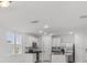 Modern kitchen with stainless steel appliances and island at 2482 Leeds St, Haines City, FL 33844