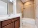 Clean bathroom with tub and modern vanity at 8851 Sperry St, Orlando, FL 32827