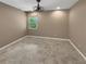 Spacious bedroom with tile flooring and ceiling fan at 3402 Sagebrush St, Harmony, FL 34773