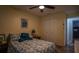 Cozy bedroom with double bed and a large closet at 1281 Eastland Pt, Longwood, FL 32750