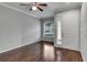 Bright living room with hardwood floors and ceiling fan at 2286 Chatham Place Dr, Orlando, FL 32824