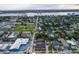 Aerial view showing home's location near the water at 701 N Grandview Ave, Daytona Beach, FL 32118