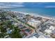 Aerial view showcasing the property's beach proximity at 701 N Grandview Ave, Daytona Beach, FL 32118