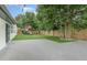 Spacious backyard with patio, artificial turf, and wooden fence at 2524 Dellwood Dr, Orlando, FL 32806