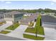 Aerial view of houses and neighborhood at 607 Alder Ln, Auburndale, FL 33823