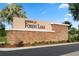 Reserve at Forest Lake community entrance sign with landscaping at 426 Sequoia Dr, Lake Wales, FL 33859