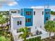 Modern home with two-toned exterior and private backyard at 7740 Sandy Ridge Dr # 100, Reunion, FL 34747