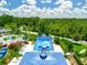 Aerial view of resort FlowRider and pool area at 14501 Grove Resort Ave # 3132, Winter Garden, FL 34787