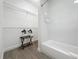Spa-like bathroom with soaking tub and walk-in shower at 14501 Grove Resort Ave # 3132, Winter Garden, FL 34787