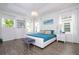 Spacious main bedroom with large bed and wood floors at 487 Marcello Blvd, Kissimmee, FL 34746