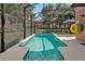 Private screened pool with spa and plenty of room for relaxation at 5424 Solterra Cir # 1, Davenport, FL 33837