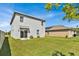 Spacious backyard with a two-story home and green grass at 117 Eagleview Loop, Davenport, FL 33837