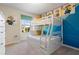 bedroom with bunk beds and Minions-themed decor at 2428 Dubai St, Kissimmee, FL 34747