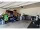 Garage with ample storage for tools and equipment at 5200 Landmark Dr, Saint Cloud, FL 34771