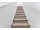 Indoor stairway with carpeted steps leading to the upper level at 2548 Lyndscape St, Orlando, FL 32833