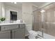 Bathroom with a single vanity, toilet, and shower at 4424 Kaipo Rd, Davenport, FL 33897