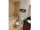 Bathroom featuring a shower/tub combo and dark countertop at 1938 Conway Rd # 6, Orlando, FL 32812