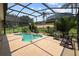 Refreshing pool with screened enclosure, providing shade and privacy at 4423 Nottoway Dr, Leesburg, FL 34748