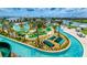 Aerial view of resort-style lazy river and mini golf at 3141 Paradox Cir # 306, Kissimmee, FL 34746