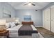 Spacious bedroom with double doors and neutral decor at 101 N Hill Ave # 4, Deland, FL 32724