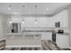 Modern kitchen with white cabinets and granite countertops at 1402 Persimmon Ave, Sanford, FL 32771