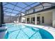 Inviting pool area with covered patio and lounge chairs at 5887 High Seas Dr, Orlando, FL 32821