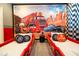 Cars themed bedroom with twin beds and mural at 5887 High Seas Dr, Orlando, FL 32821