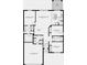 Floor plan showing 3 bedrooms, 2 baths, and a 2-car garage at 5639 Costa Blanca Way, Davenport, FL 33897