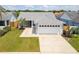 Cute one-story home with a two-car garage and well-manicured lawn at 4704 Cheyenne Point Trl, Kissimmee, FL 34746