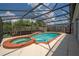 Relaxing screened pool and spa area at 4704 Cheyenne Point Trl, Kissimmee, FL 34746