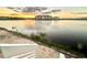 Scenic lake view at sunset from a lakeside community at 8125 Surf St, Kissimmee, FL 34747