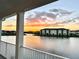 Scenic sunset view over the lake from balcony at 8125 Surf St, Kissimmee, FL 34747