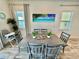 Bright dining room with gray table and chairs, large artwork, and natural light at 8125 Surf St, Kissimmee, FL 34747