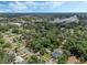 Aerial view of a neighborhood near a lake at 233 S 4Th St, Lake Mary, FL 32746