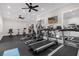 Fitness center with treadmills, ellipticals, and stationary bikes at 8110 Roseville Rd, Davenport, FL 33896